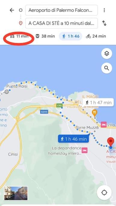 A Casa Di Ste - Vicino Aeroporto Falcone Borsellino Carini Exteriör bild